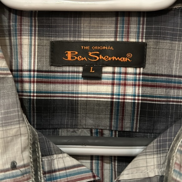 Ben Sherman Mens Dress Shirt Size L - Picture 3 of 4